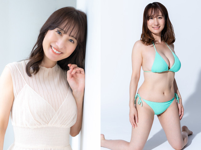 10月で46歳になった気象予報士・吉井明子がテスト撮影の思い出を振り返る「もう少し布面積が広い水着もあったのですが、本気の水着のほうが絶対にイイぞ! って」